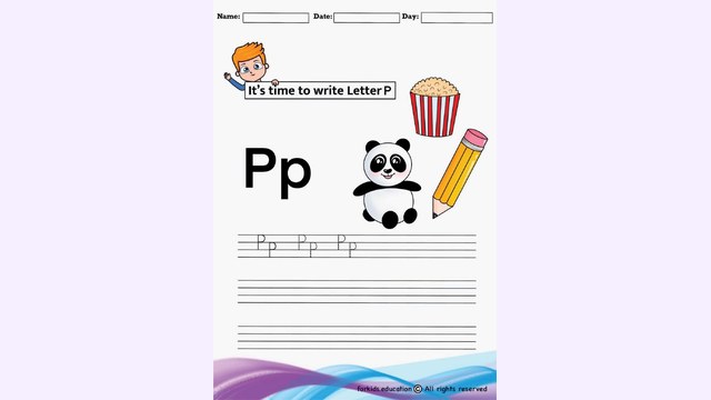 Preview of Trace And Write Letter "P" | Free PDF Printable