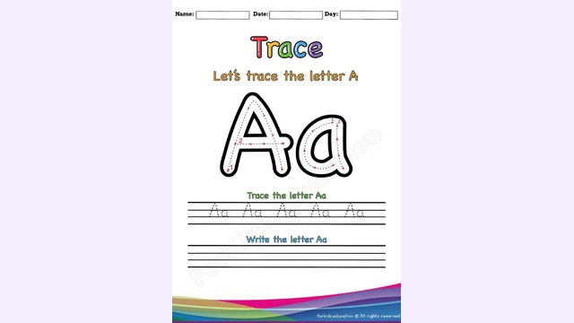 Preview of Writing And Tracing The Letters | Free Printable