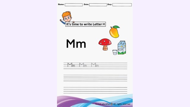 Preview of Trace And Write Letter "M" | Free PDF Printable
