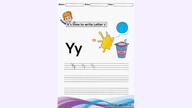 Preview of Trace And Write Letter "Y" | Free PDF Printable