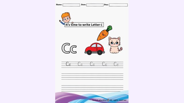 Preview of Trace And Write Letter "C" | Free PDF Printable