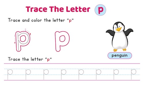 English Alphabets Tracing Worksheet (Uppercase & Lowercase)