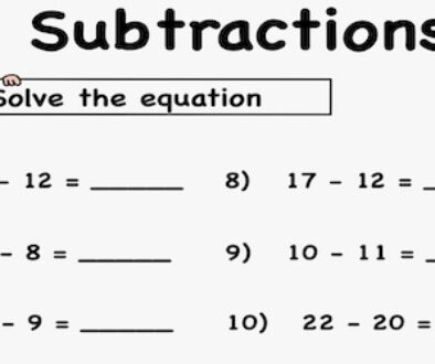 Subtraction-for-grade-one