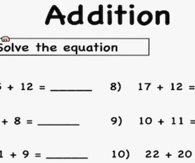 Addition-worksheet-for-grade-one